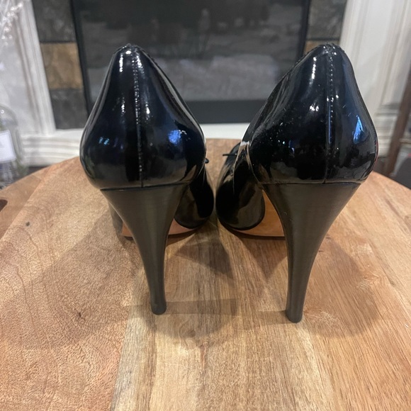 Report Signature Black leather heel - Picture 3 of 5